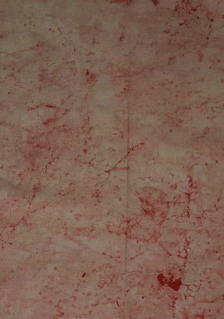 Girls Red Abstract Print Cotton Dress