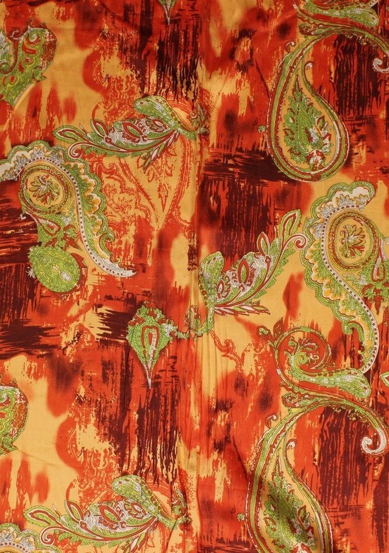 Girls Multicolor Abstract Print Cotton Dress