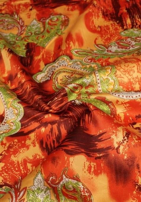 Girls Multicolor Abstract Print Cotton Dress