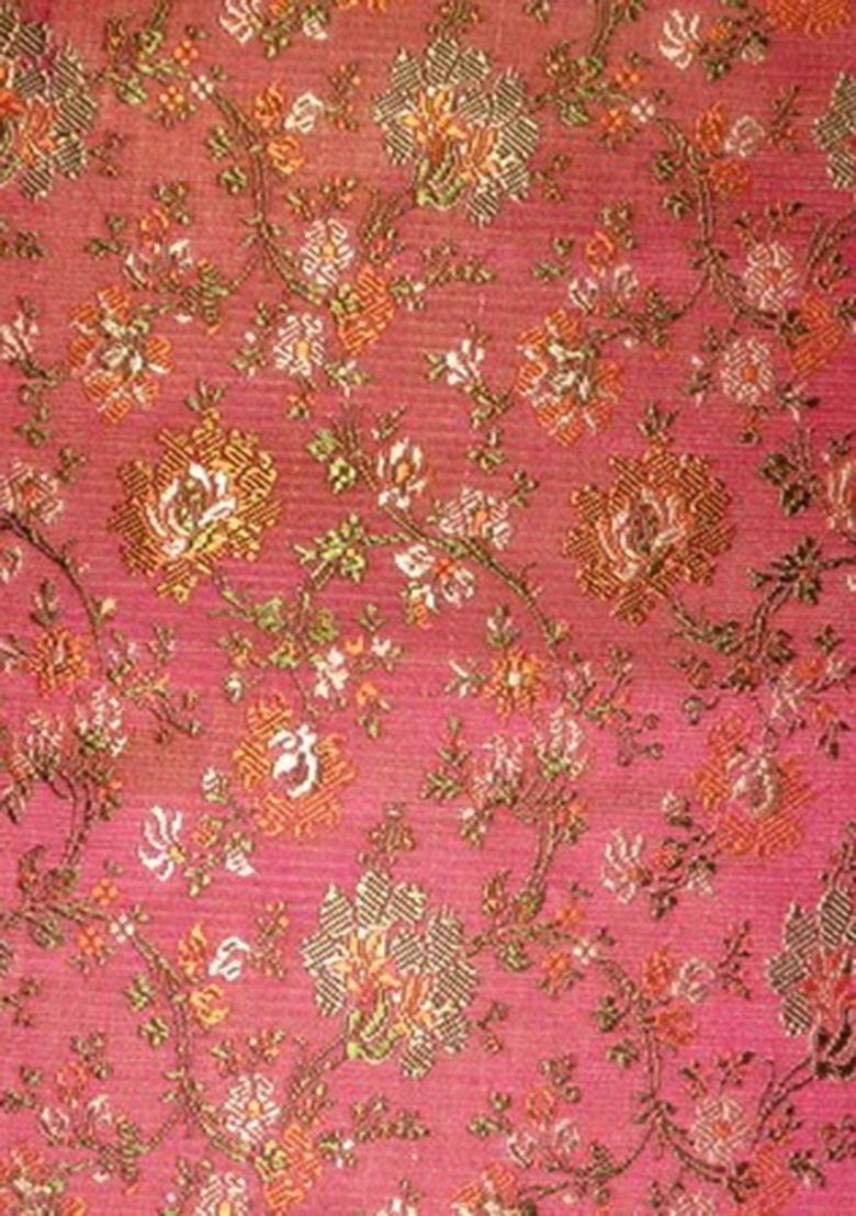 Girls Pink Brocade Dress