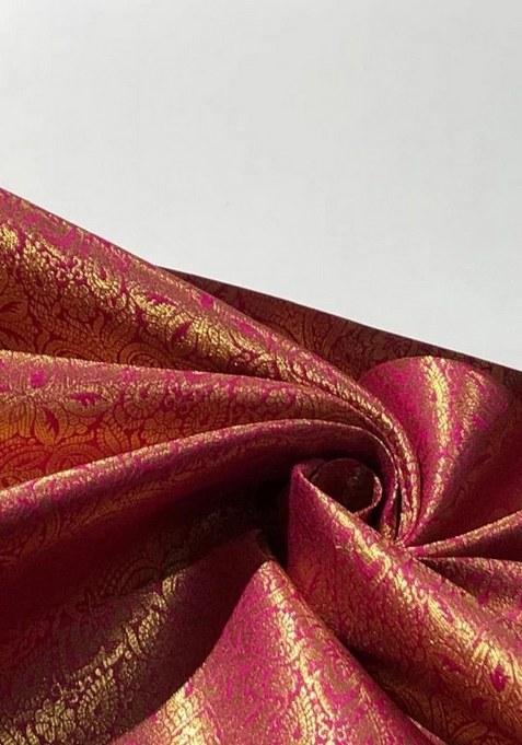 Girls Green Brocade Dress