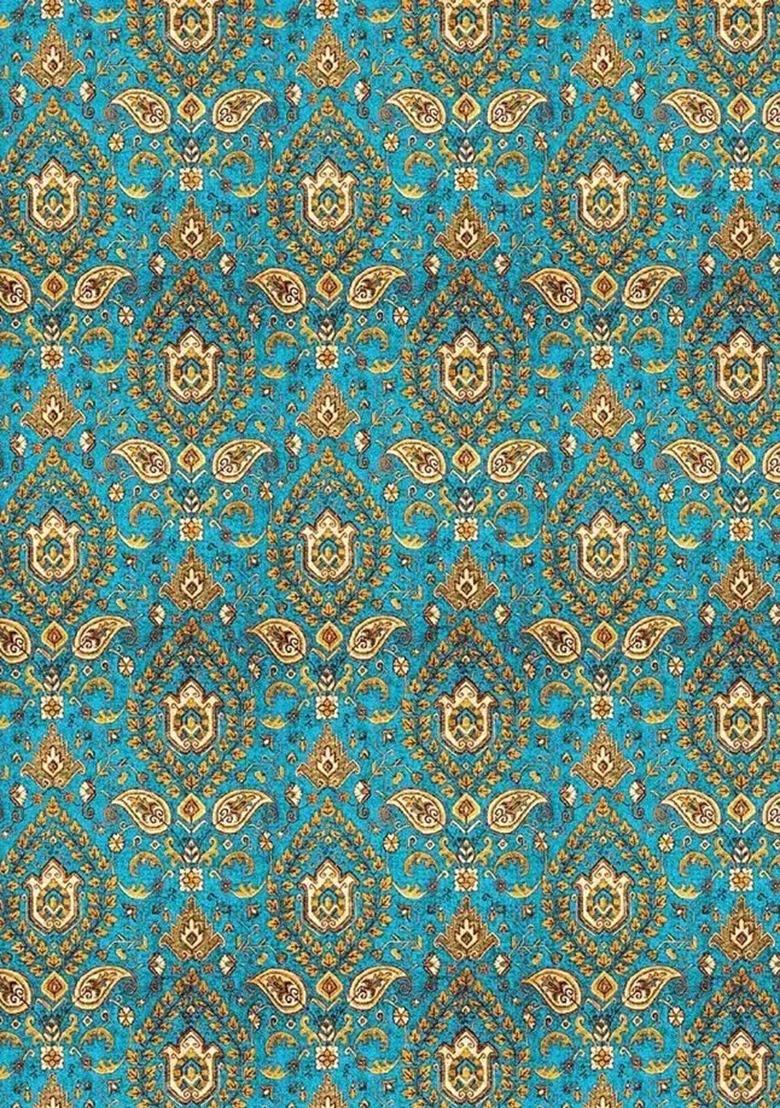 Girls Ocean Blue Figure Print Fusion Set - Indya