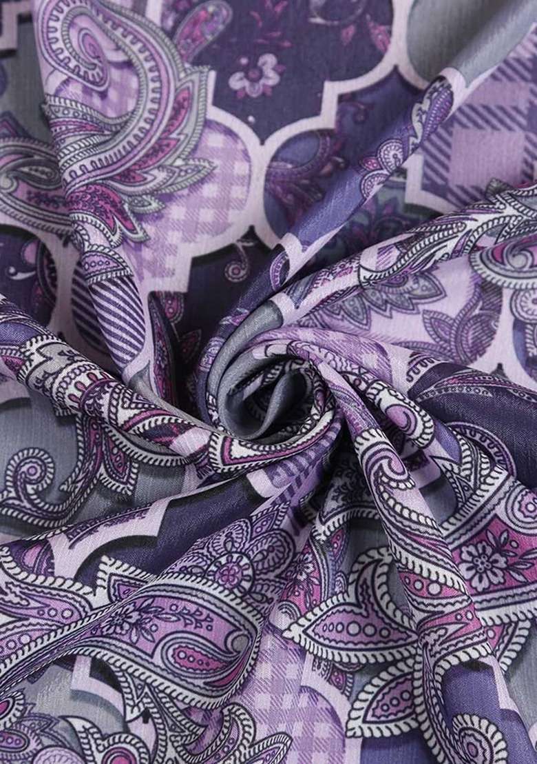 Girls Multicolor Abstract Print Chiffon Fusion Set - Indya