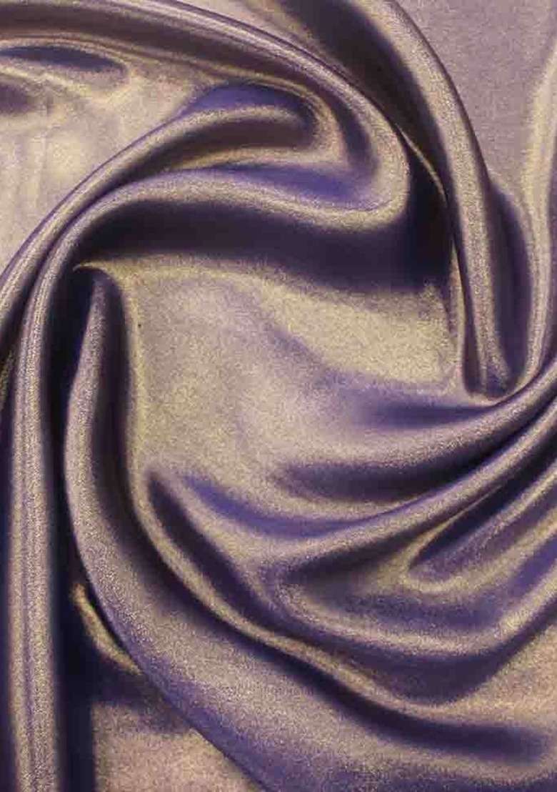 Girls Purple Solid Satin Georgette Fusion Set - Indya