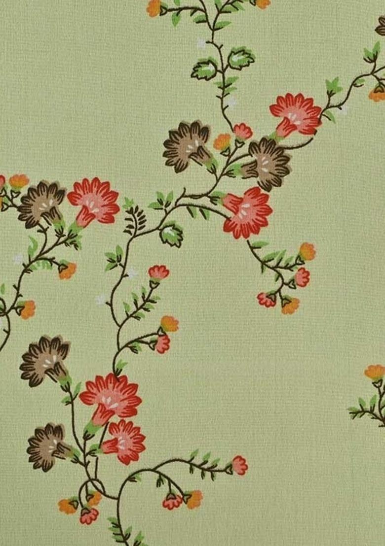 Girls Yellow Floral Print Georgette Kurta Set - Indya