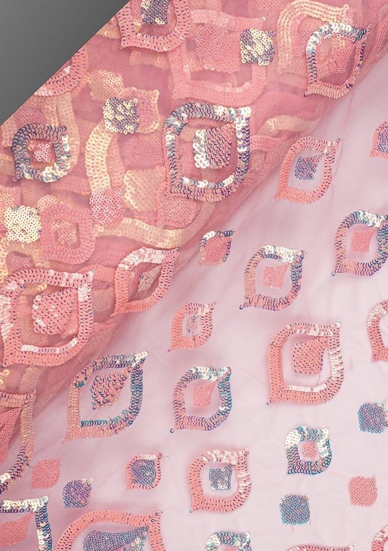 Girls Pink Embellished Georgette Sharara Set - Indya