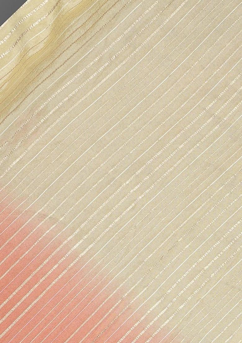 Girls Multicolor Textured Tissue Lehenga Set - Indya