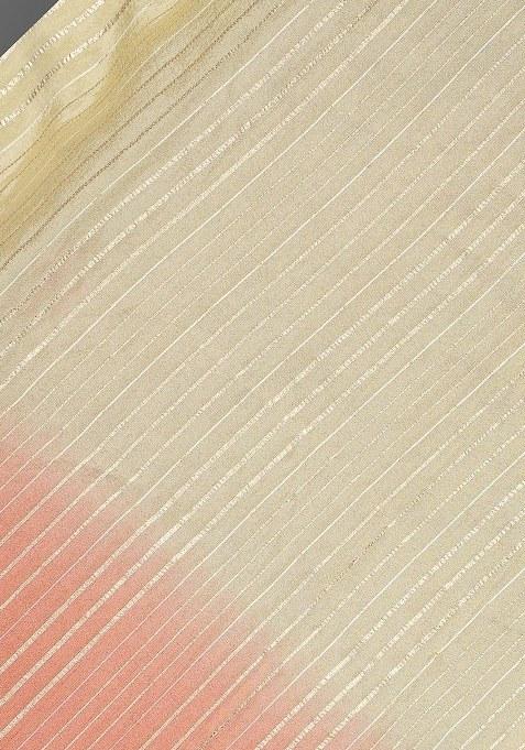 Girls Multicolor Textured Tissue Lehenga Set