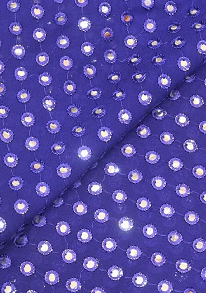 Girls Purple Georgette Embellished Fusion Set - Indya