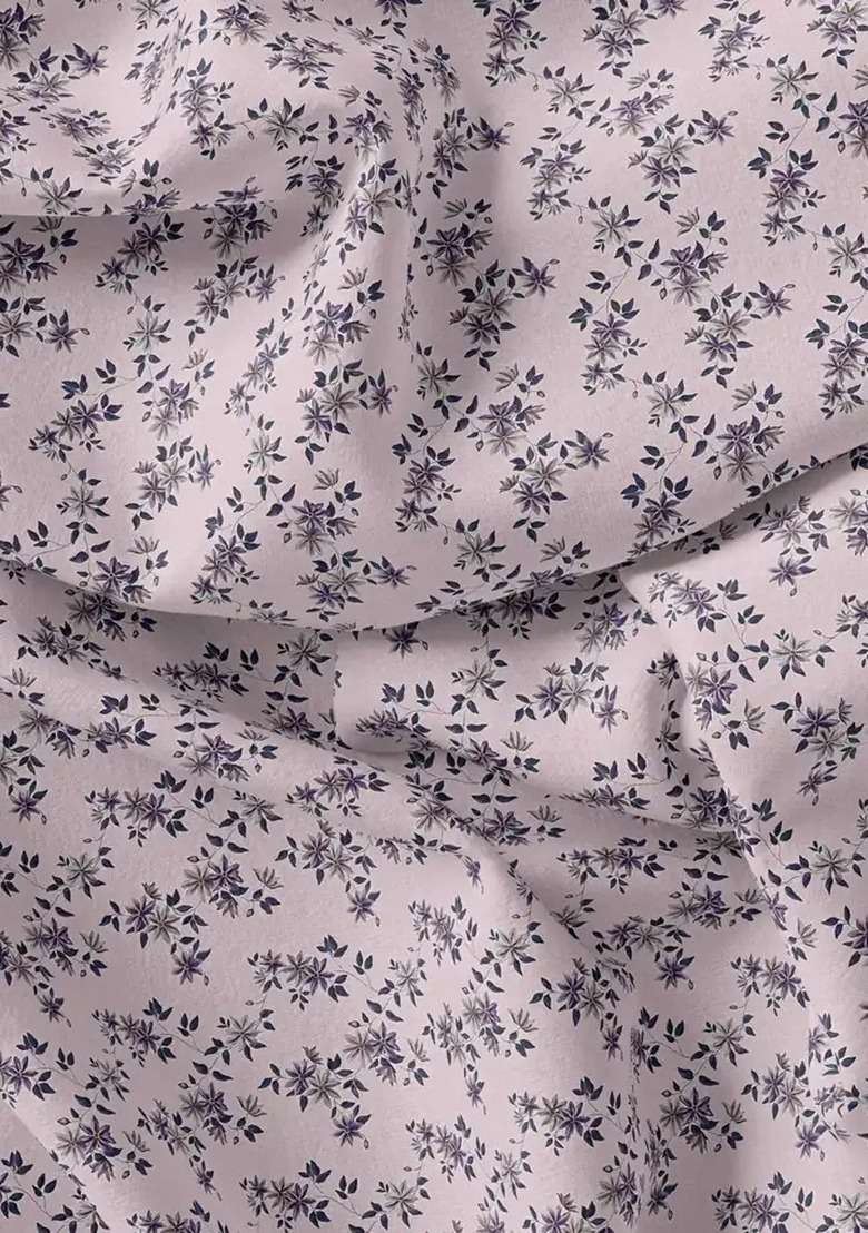Girls Pink Floral Printed Fusion Set - Indya