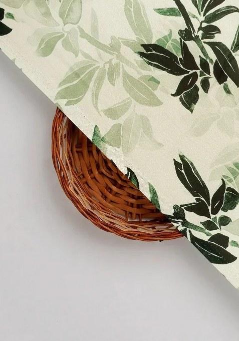 Girls Green Satin Floral Printed Kurta Set