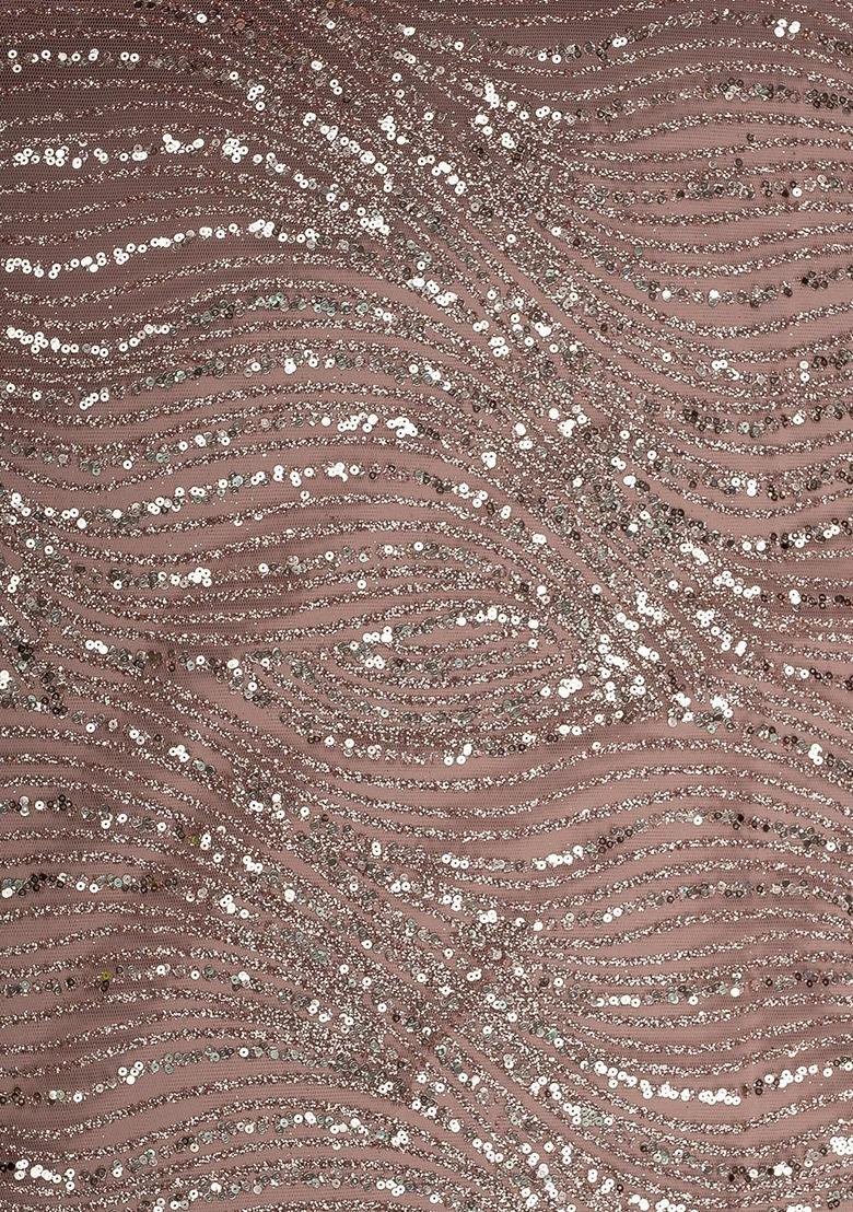 Girls Pink Net Sequin Lehenga Set - Indya