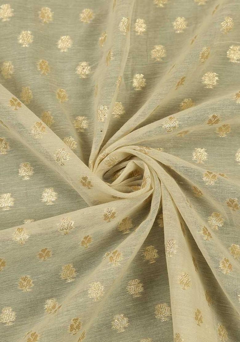 Girls Sage Green Chanderi Embroidered Lehenga Set