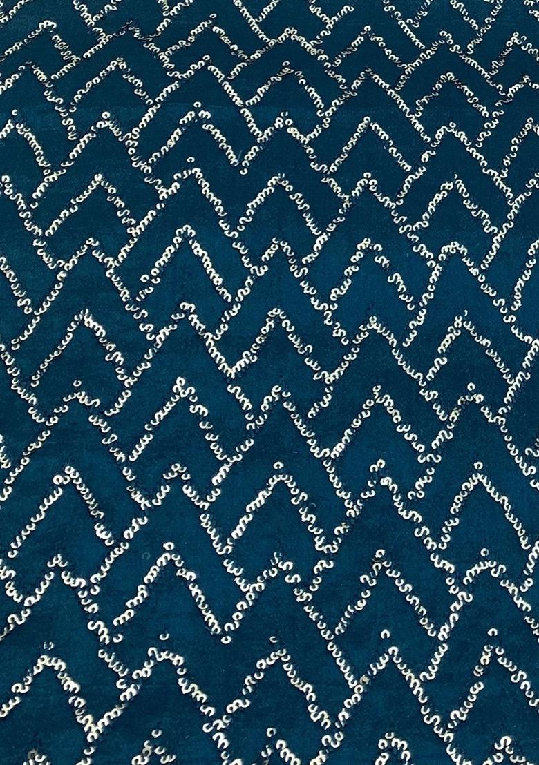 Girls Blue Embroidered Chinon Lehenga Set - Indya