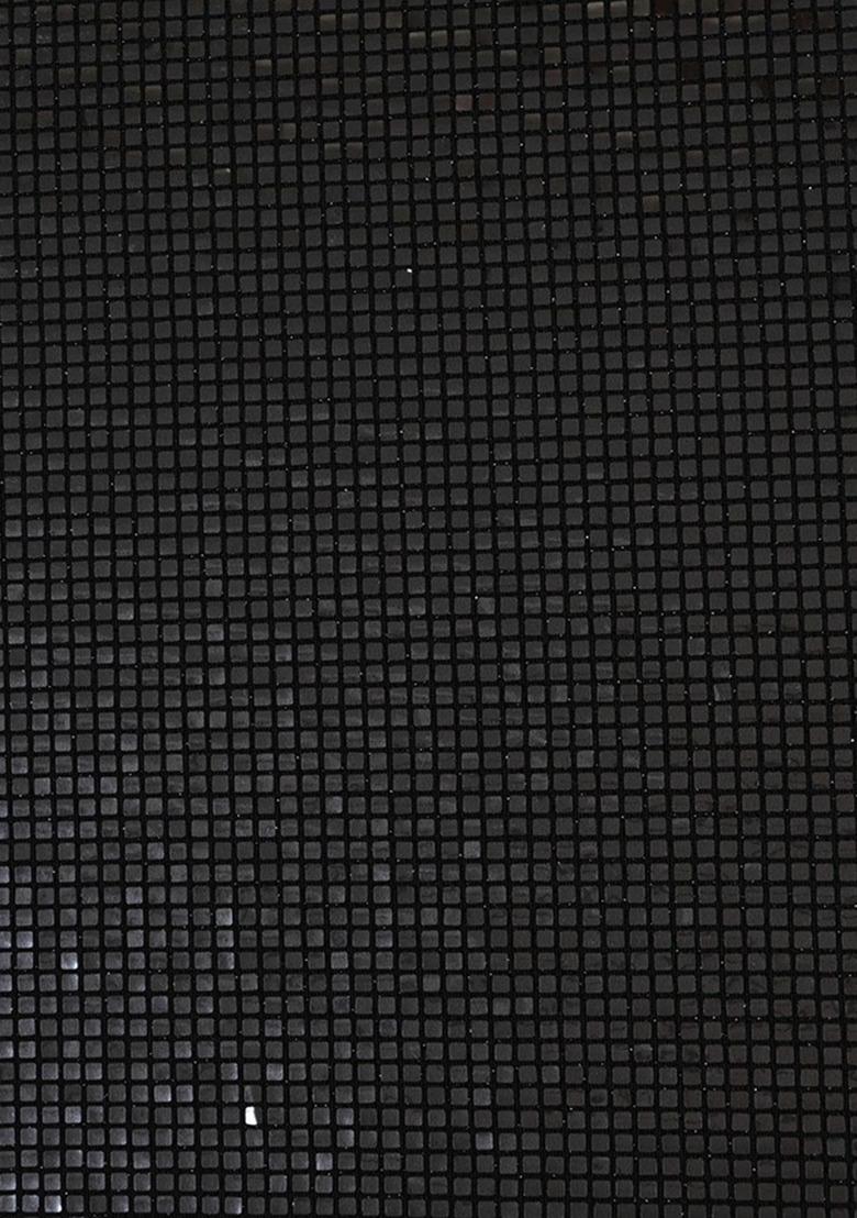 Girls Black Embellished Georgette Fusion Set