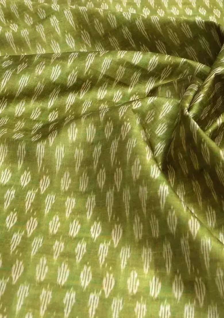 Girls Green Figure Print Fusion Set - Indya