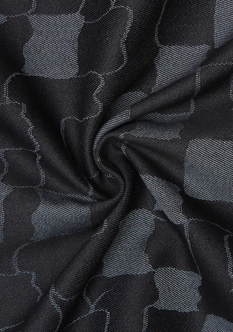 Girls Black Jacquard Denim Co-Ord Set