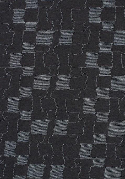 Girls Black Jacquard Denim Co-Ord Set