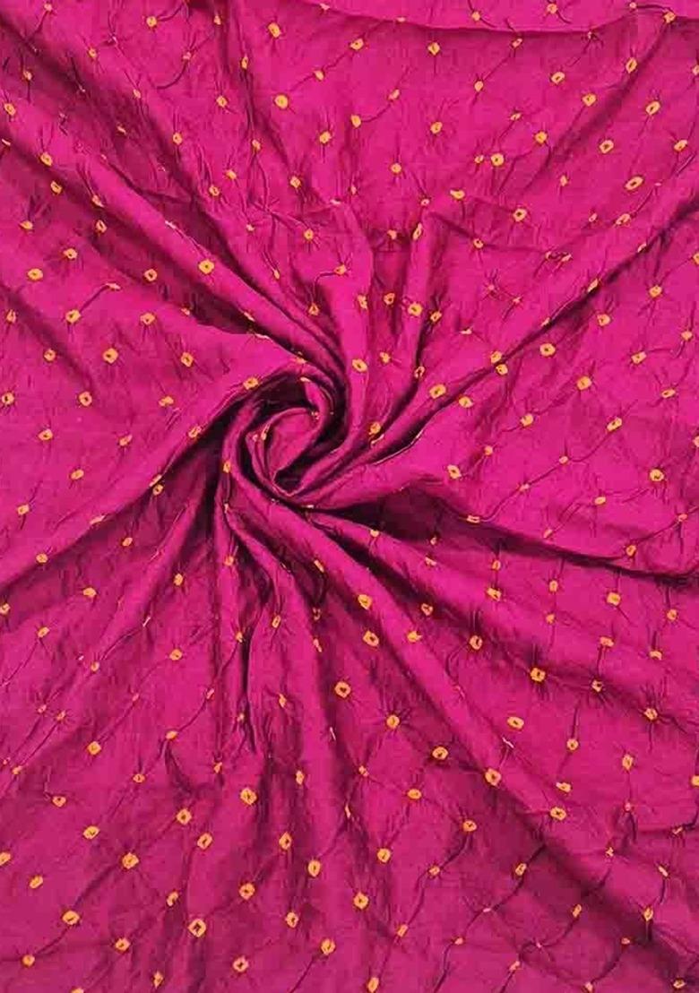 Girls Rani Pink Tie Dye Silk Sharara Set