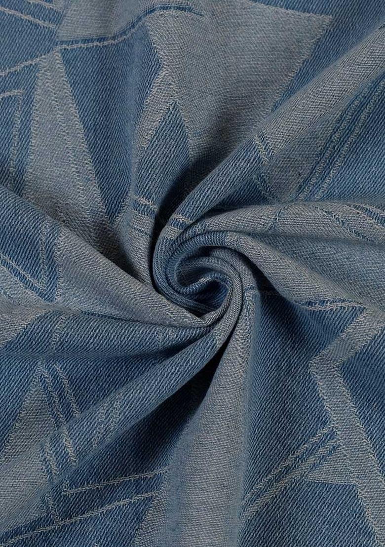 Girls Light Blue Denim Co-Ord Set - Indya