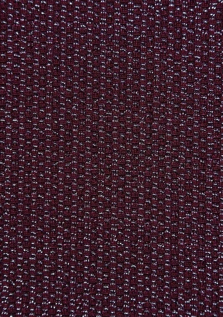 Girls Wine Brocade Sharara Set - Indya