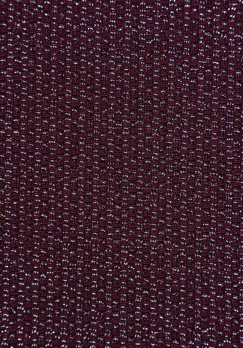 Girls Wine Brocade Sharara Set