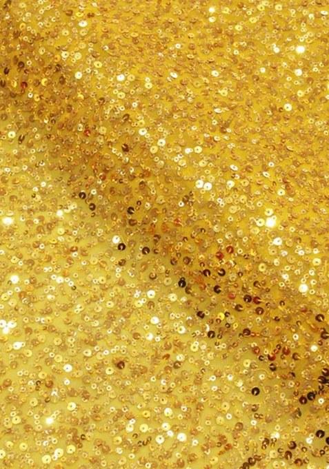 Girls Yellow Embroidered Georgette Lehenga Set