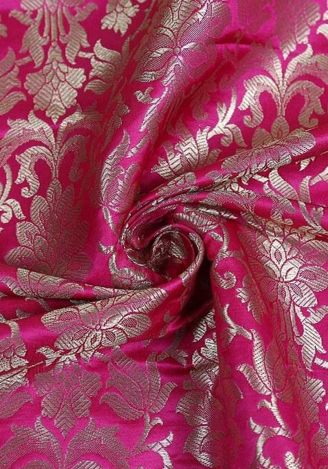 Girls Pink Georgette Lehenga Set