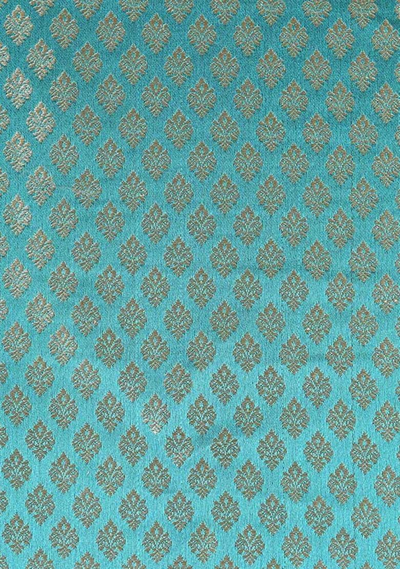 Girls Turquoise Blue Georgette Lehenga Set - Indya