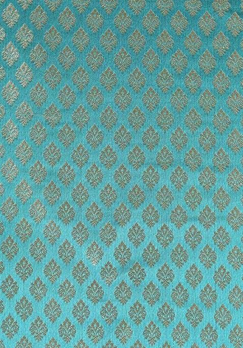 Girls Turquoise Blue Georgette Lehenga Set