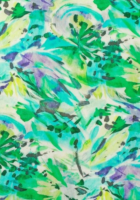 Girls Multicolor Floral Print Satin Lehenga Set