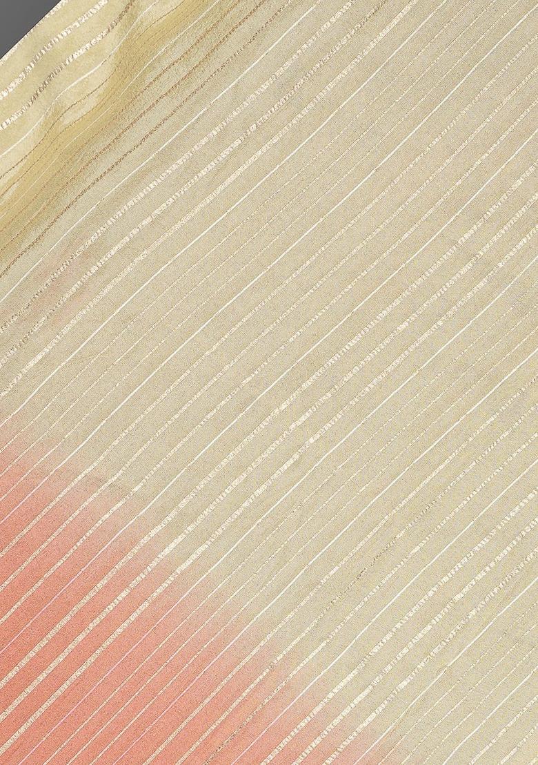 Girls Multicolor Textured Tissue Lehenga Set - Indya