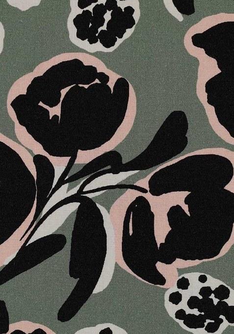 Girls Green Floral Print Cotton Co-Ord Set