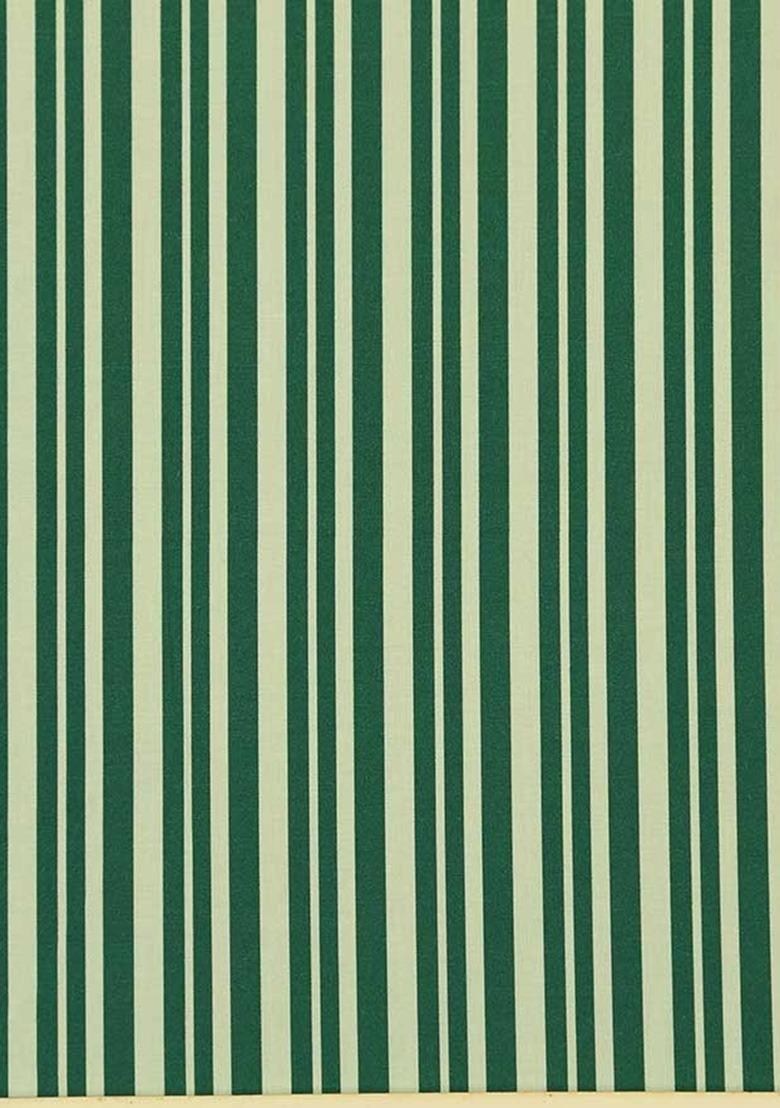 Girls Green Striped Poplin Co-Ord Set - Indya