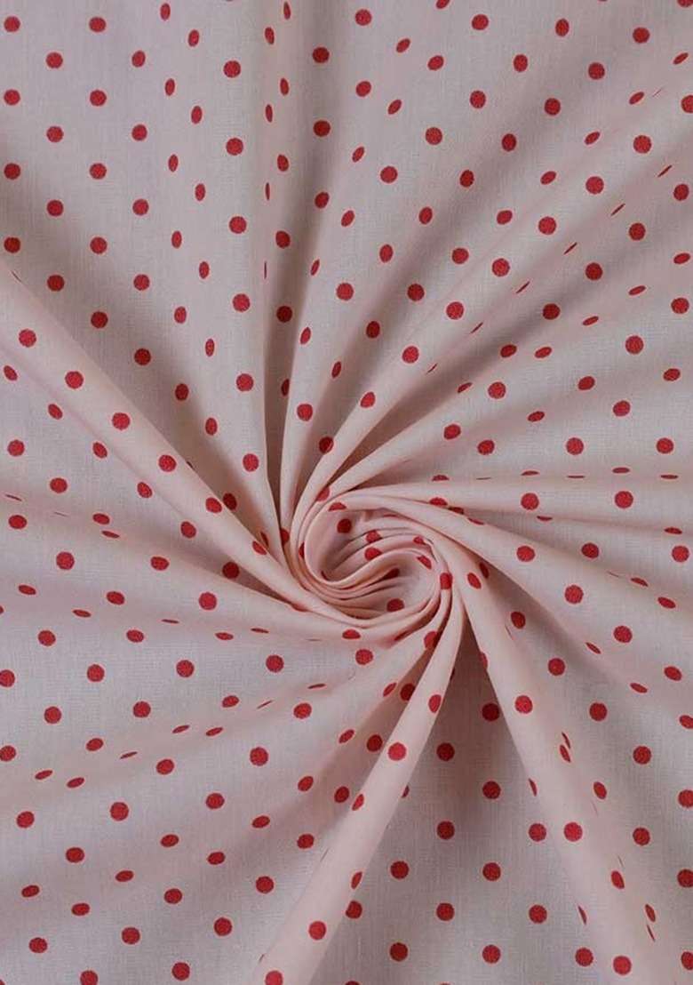 Girls Pink Polka Dot Poplin Co-Ord Set - Indya