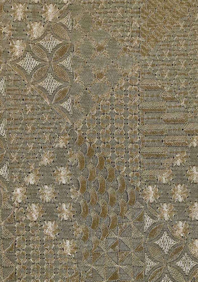 Girls Green Embroidered Viscose Sharara Set - Indya