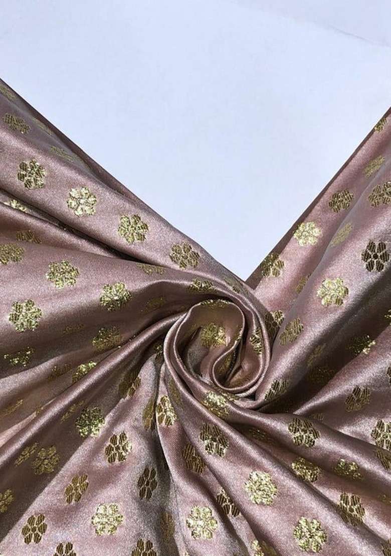 Girls Green Brocade Dress - Indya