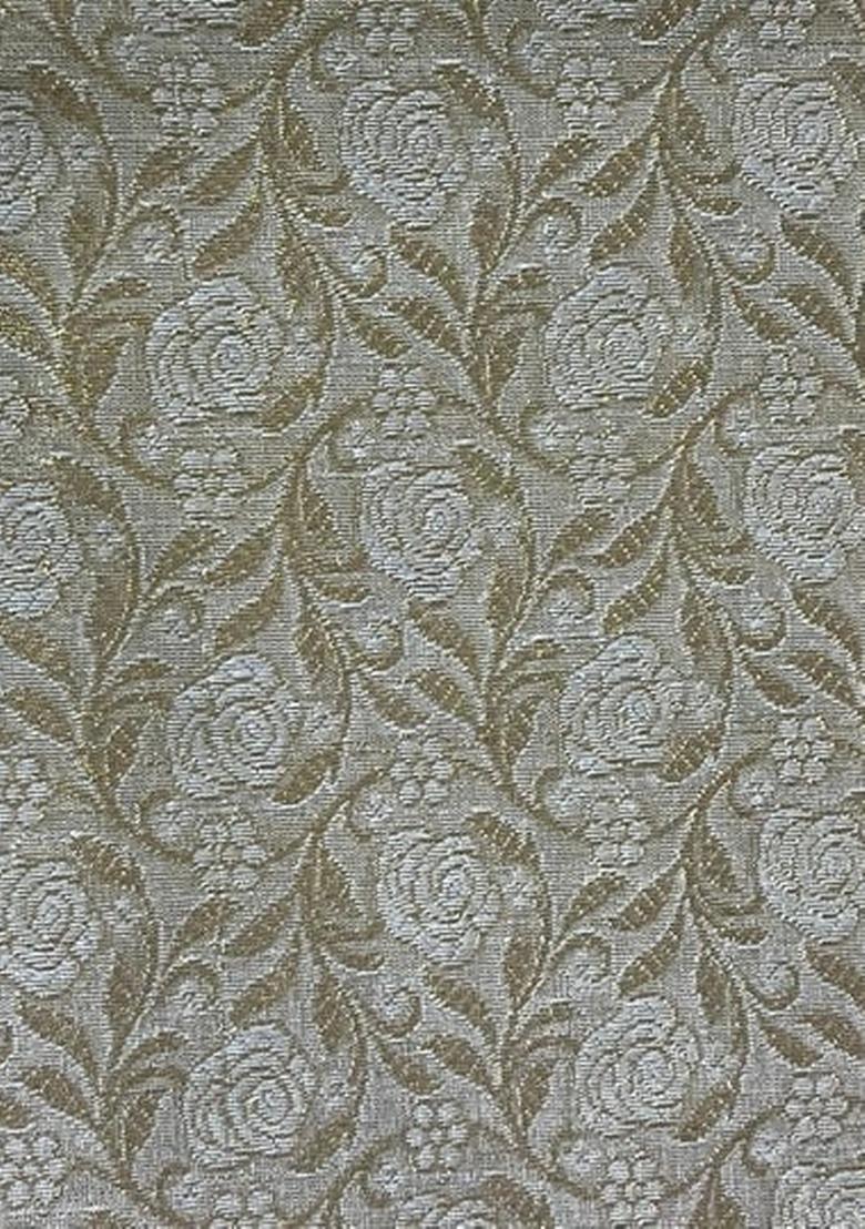 Girls Beige Brocade Dress