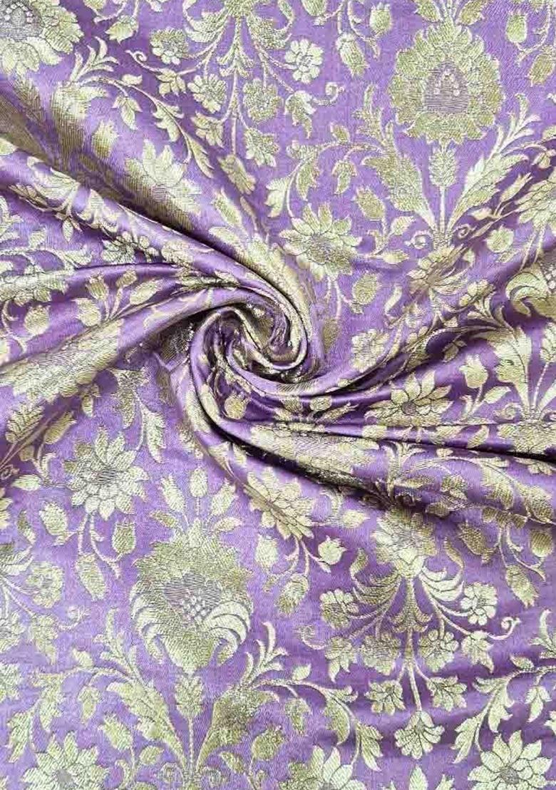 Girls Lilac Brocade Fusion Set - Indya