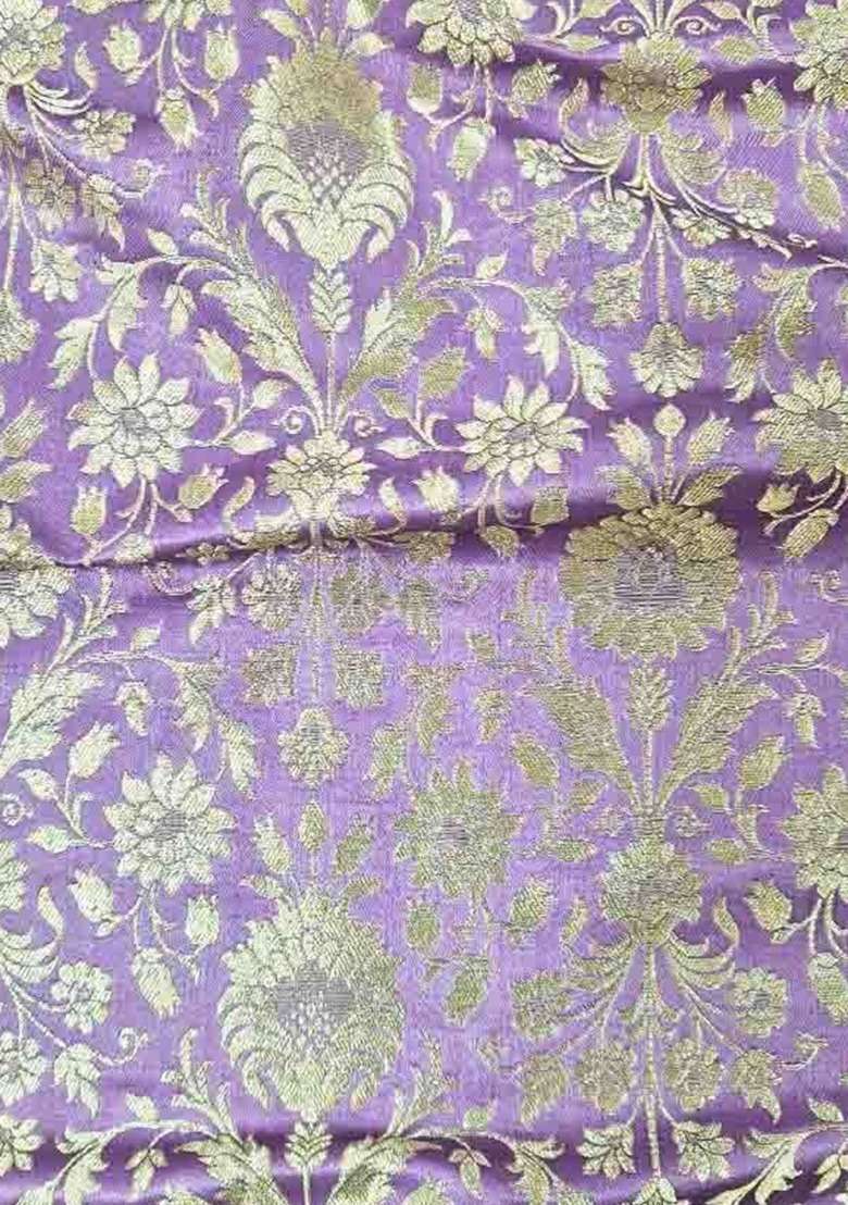 Girls Purple Embroidered Georgette Fusion Set - Indya