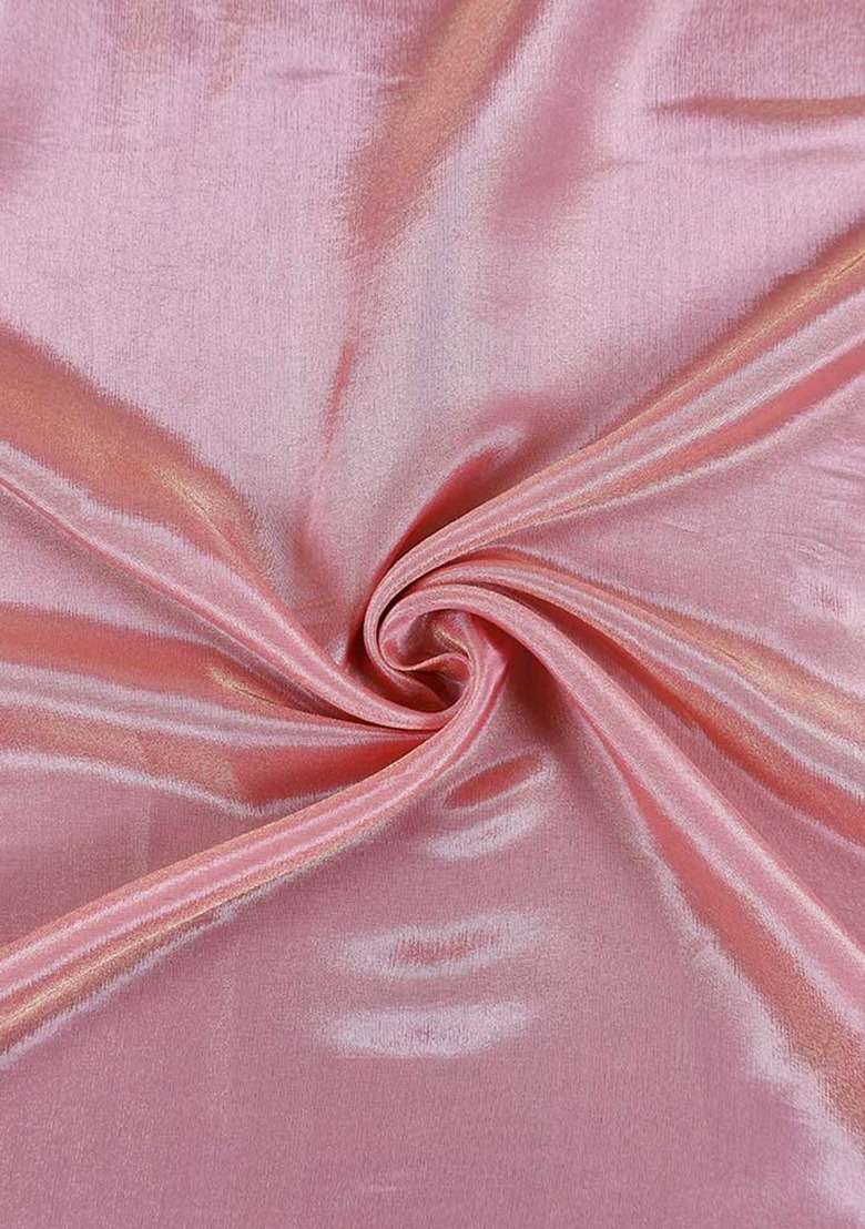 Girls Pink Solid Tissue Fusion Set - Indya