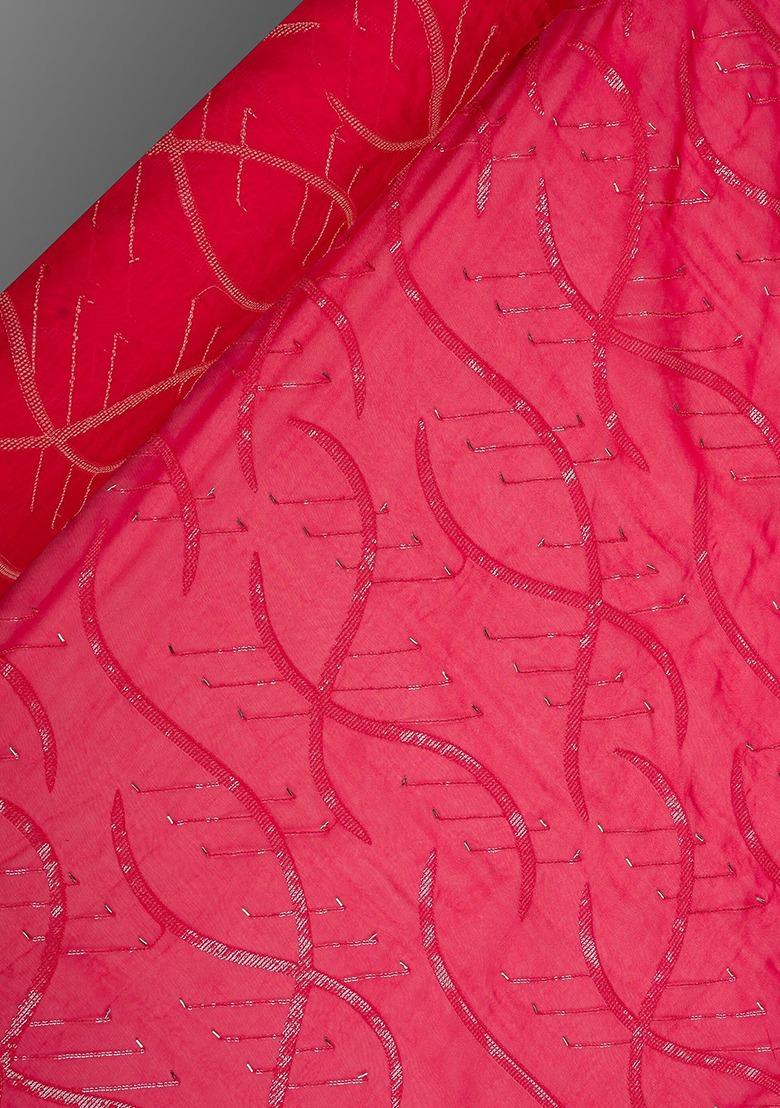 Girls Pink Sequin Organza Sharara Set - Indya