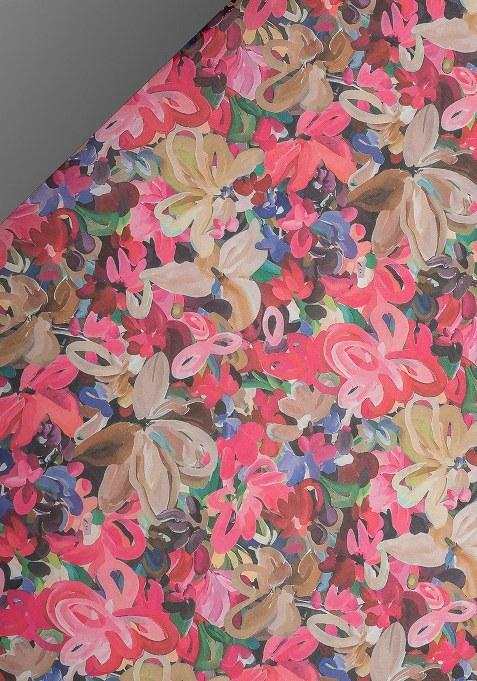 Girls Multicolor Floral Print Organza Anarkali Set