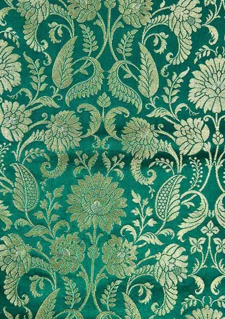 Girls Green Embroidered Georgette Sharara Set - Indya