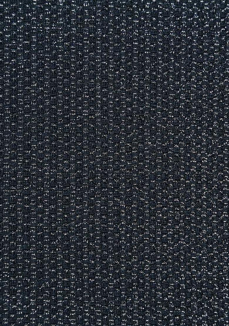 Girls Blue Weaving Knit Sharara Set - Indya