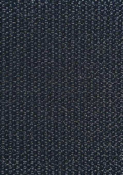 Girls Blue Weaving Knit Sharara Set