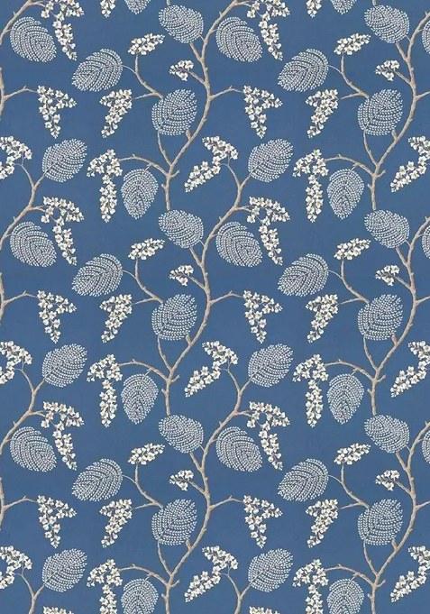 Girls Blue Floral Print Rayon Lehenga Set