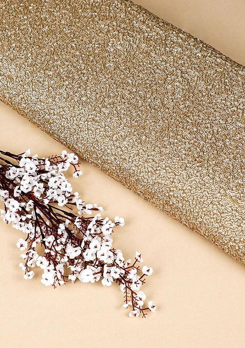 Girls Yellow Sequin Georgette Lehenga Set - Indya