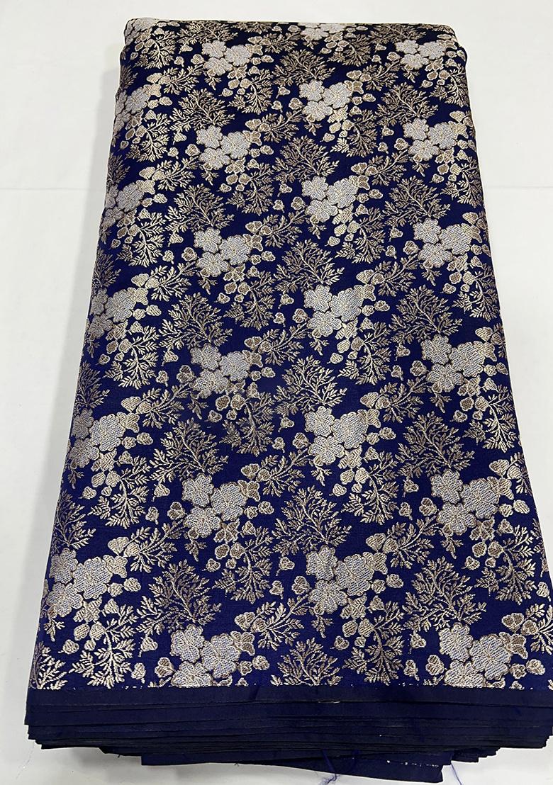Blue Brocade Dress