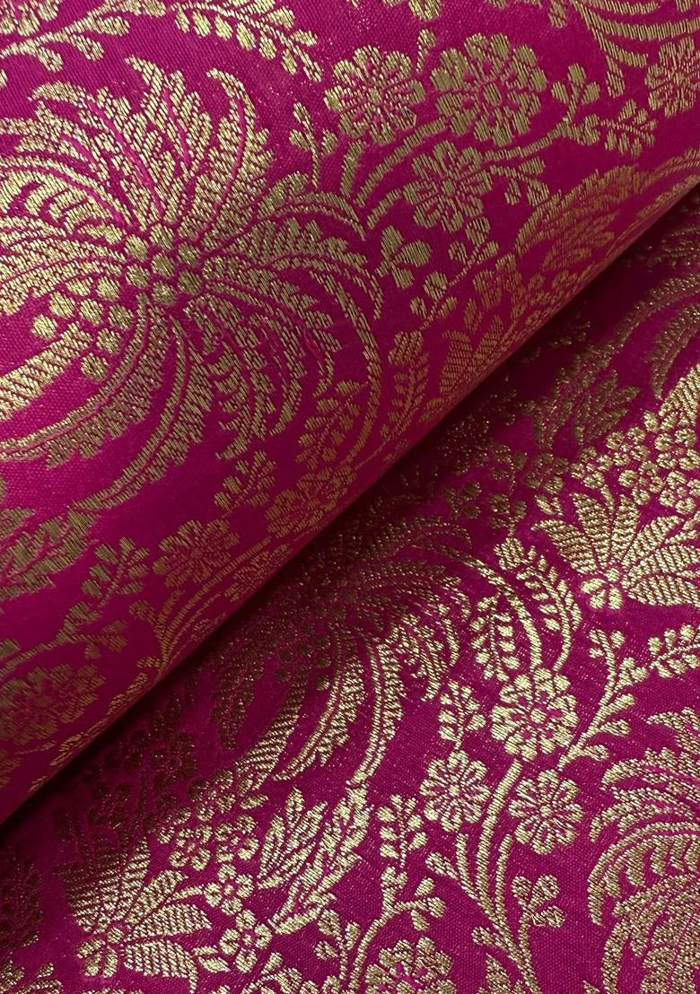 Hot Pink Brocade Dress